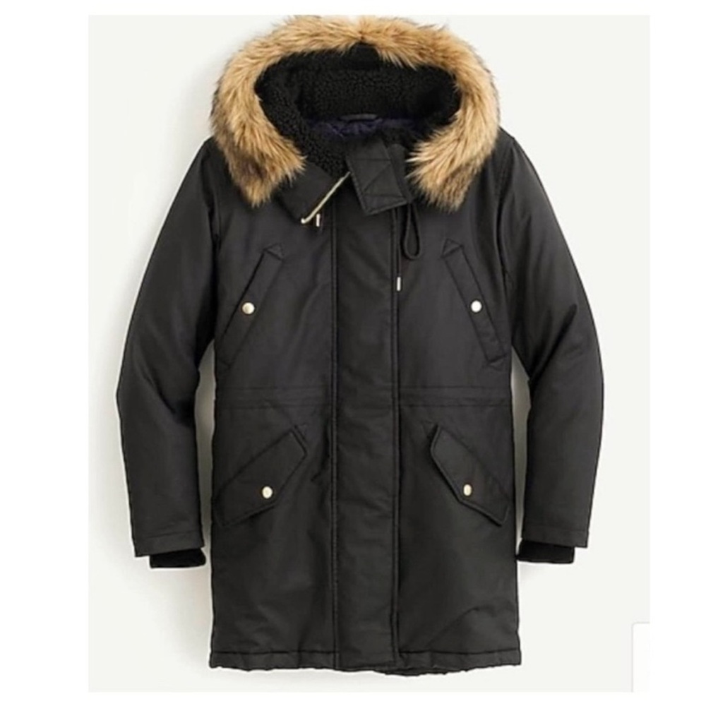 J Crew Perfect Winter Parka with Primaloft